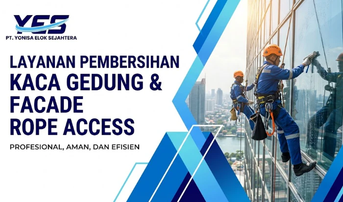 Cleaning Kaca Facade dari Jasa Profesional